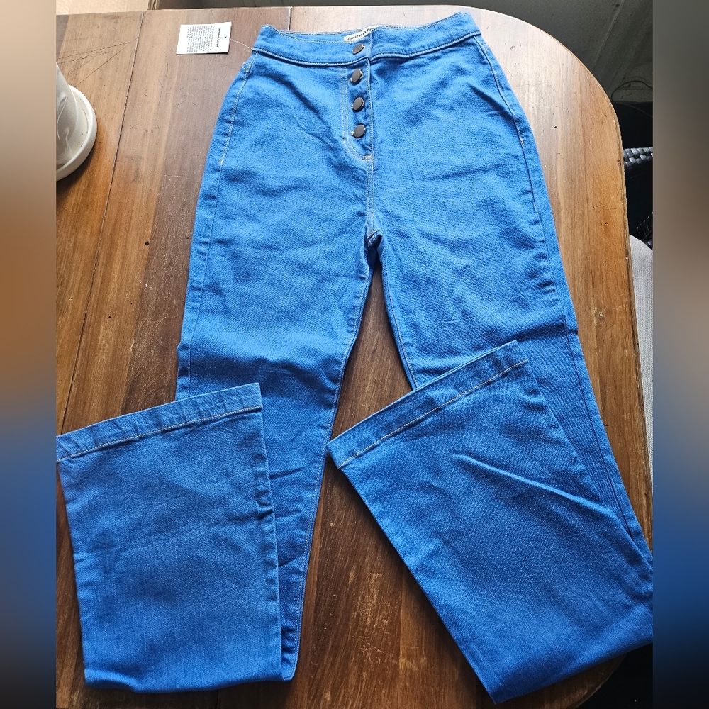 American Apparel The Button Flare Jean - Size 27